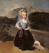 Francisco de Goya Portrait of Mana Teresa de Borbon Y Vallabriga oil painting